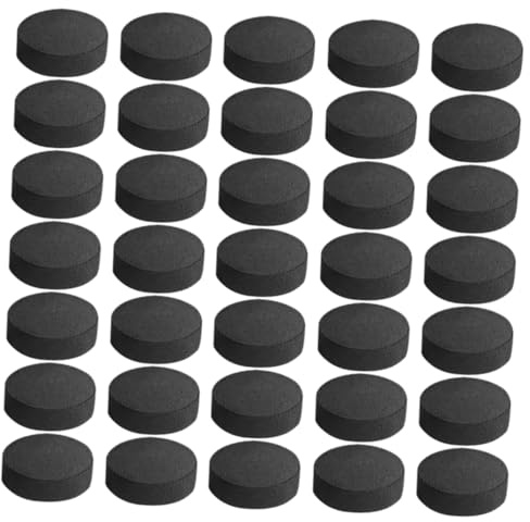 Sosoport Carbón Vegetal para Barbacoa y Chimenea, Pastillas De 40 Mm para Uso Doméstico Aire Libre, 70 Piezas por Bolsa, Briquetas Naturales De Rápida Combustión para Fuego, Camping, Estufa y Fogatas