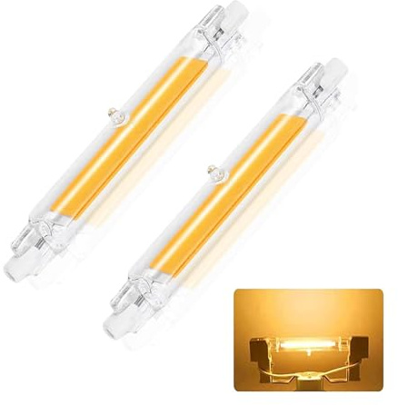 Hsientpe R7S LED 78mm, 10W R7S LED Dimmbar Lampen Ersatz für J78mm 100W Halogenstab, Naturweiß 4000K 1000LM, Kein Flackern, 360°Abstrahlwinkel, 2PCS