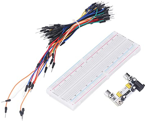 Aolidsive Kit de Planche à Pain électrique, Matériau PCB, 830 Points d'attache, Alimentation Double Tension pour Projets électroniques de Bricolage et Débutants