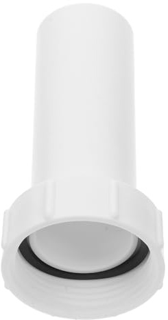 Pipe Reducer Pp White 1-1/4 Inch to 32mm Drain Hose Fitting | Boiling Water Resistance, Lightweight Build for Kitchens and Drainage Systems, Design