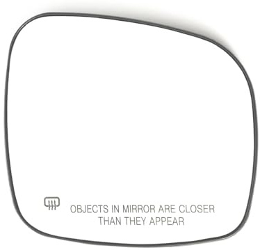 Verre Rétroviseur Panneau Plat Verre Rétroviseur Chauffant Avec Plaque Support Pour Dodge Pour Grand Pour Caravane 08-20 Verre Miroir(Droit)
