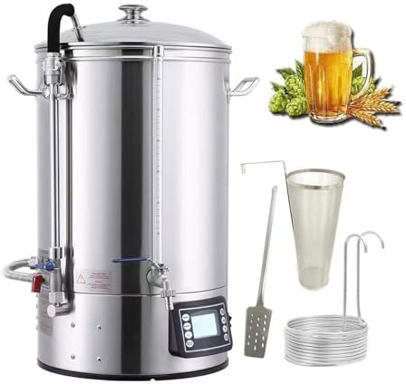 Sistema elettrico per la produzione di birra – Capacità 40L/50L/70L con controllo LCD e Turbo Chill per una produzione efficiente di birra in casa