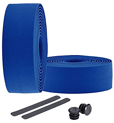 BBB Cycling - Cinta para manillar de bicicletas antideslizante especial para bicicletas de ciclismo y urbanas. Incluye cinta de acabado y tapones de manillar. Modelo RaceRibbon BHT-01