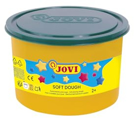 Jovi Blandiver Knete, extra weiche Knetmasse für Kinder ab 2 Jahren, grün, 1 Dose, 460g