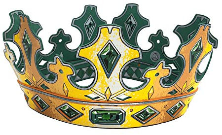 Liontouch - Kingmaker Krone | Für Kinder ab 3 Jahren – Größenverstellbar | Mittelalterliches Schaumstoffspielzeug für Jungen | Perfektes Accessoire für Rollenspiele, Verkleidung & königliche Kostüme
