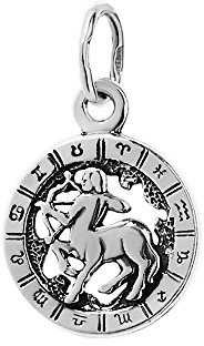 NKlaus 925 Sterlingsilber Kettenanhänger Horoskop Sternzeichen Zodiak
