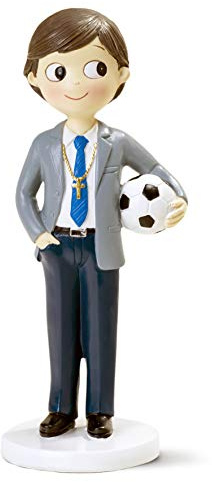 Mopec Y651 Figura de Comunión niño con Pelota de fútbol, 47L x 47W x 165H milímetros