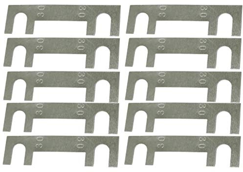 Aerzetix - 10 Fusibili a Linguetta - 30A - per Portafusibili Corrente Forte - C42203