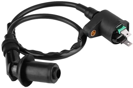 Hochwertige Zündspule Mit Zündkerzenstecker Für Motorrad, Gy6, Atv, Roller, Moped, Dirt Bike Und Go Kart Robuste Zündkerze Outdoor Einsatz, Passend Verschiedene Fahrzeugmodelle (Schwarz)