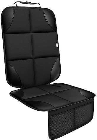 Meolsaek Car Seat Protector for Child Car Seat, Durable 600D Fabric Waterproof Car Seat Cover with Thick Pad Non-Slip Backing (No Imprints)