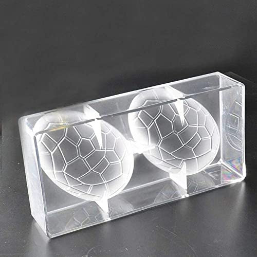 Moule de transfert texturé 3D en forme d'œuf de Pâques - Moules à chocolat en polycarbonate - Outils de pâtisserie - Moule à pâtisserie transparent - Moule à bonbons (1 cavité)