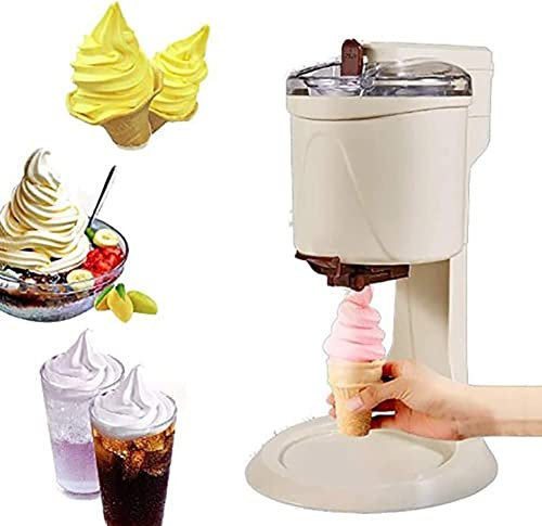 Samnuerly Recettes de sorbetière électrique, sorbetière à cône, sorbetière entièrement Automatique aux Fruits