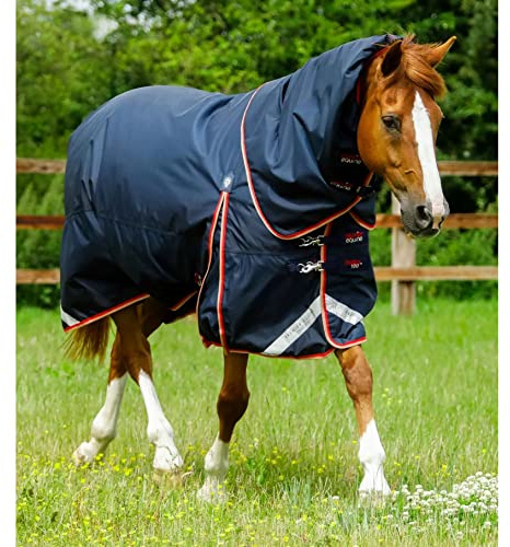 wasserdichte Outdoor-Decke für Pferde mit Halsabdeckung Premier Equine Buster 100 g