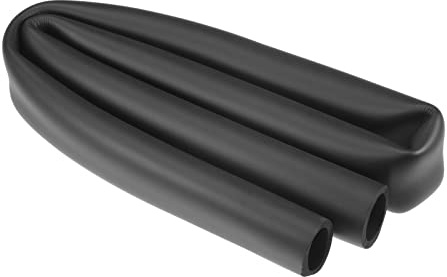 QUARKZMAN Schaumstoff Griff Schlauch Flexibel 30mm x 40mm 1m Schwarz | Rutschfest, Für Möbel und Industrie und Elektronische Geräte