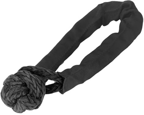 Weicher Schäkel, Endlosknoten, Tragbar, 41000 Pfund Bruchfestigkeit, 20 Mm Abschleppseil, Weiche Schäkel für Große SUV-LKWs (BLACK)