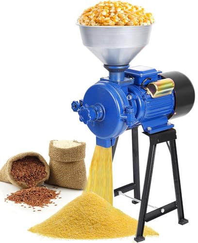 WXFKLDJ Molinillo De Maíz Eléctrico Molinillo De Grano Comercial 3000W con Embudo Molinillo De Grano De Trigo Molino Máquina De Polvo Adecuado para Granos Alimentación De Maíz Especias Arroz