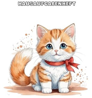 hausaufgabenheft a5: hardcover.Katze.mit wochentagen,52 Wochen,für Mädchen und Jungen