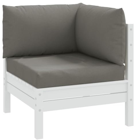 Somanki Palettenkissen 3-TLG. Melange Dunkelgrau Stoff, Sitzkissen Outdoor, Ersatzkissen Für Rattanmöbel, Sonnenliege Kissen, Paletten Polster, Schaukelstuhlkissen - 4002653