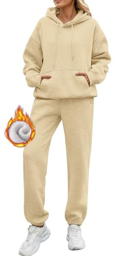 Générique Survetement Femme Ensemble,Ensemble De SurvêTement Pour Femme Avec Poches Cordon De Serrage VêTements D'Hiver à Capuche Pour Femme Ensemble DéTente Femme Ensemble Femme Chic Et Elegant