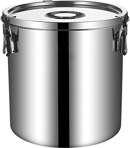 CWCQGH 20–70 l Milchkanne aus Edelstahl, robuste Milchkanne, Milchtransporteimer, Weineimer, Flasche, Ölfass, Milchkanne, Teekanister mit versiegeltem Deckel für L,50L