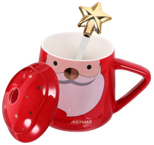 SEWOART 1satz Weihnachtsbecher Cartoon Design Kreativer Kaffeebecher Mit Henkel Hochwertige Keramiktasse Für Wasser Tee Milch Für Festliche
