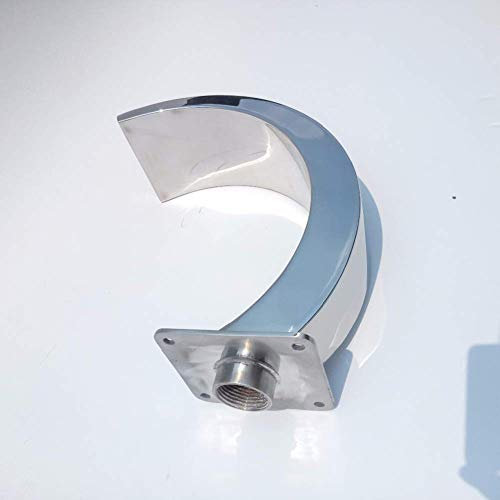 HUIBBGO Fontana da Giardino con Cascata in Acciaio Inox per laghetto, Cascata e Piscina, fontane da Esterno