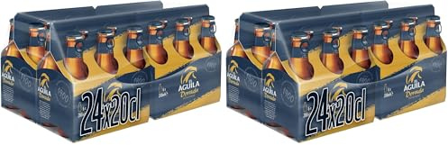 El Águila Dorada Cerveza Lager Especial Caja 4 Pack Botella, 6 x 20cl (Paquete de 2)
