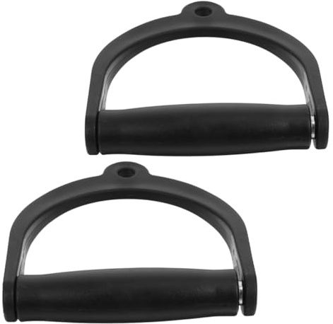 Abaodam 2pcs Ergonomic Fitness Cable Handles for Resistance Bands Durable Workout Equipment for Gym and Home Use Comfortable Grip for Seated Rows and Pull Downs
