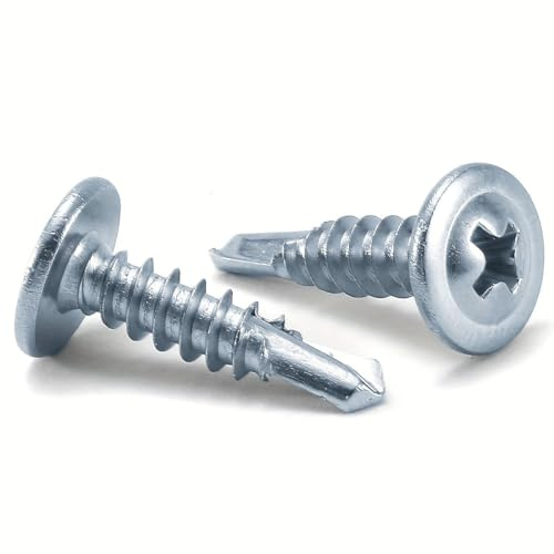 Vis autoperceuses M4.2, 100 pièces, vis à tôle, autotaraudeuses rapides, lattes sur montants métalliques(4.2x25mm (8x1))