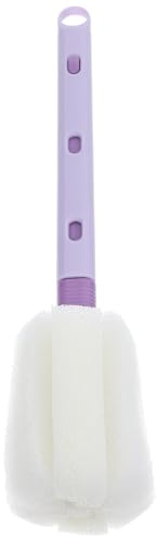 ANDRESLAD Long Handle Bottle Brush Cleaner with High-Density Sponge Head for Milk Bottles and Glassware Gentle Multi-use Cleaning Brush for Cups Jugs
