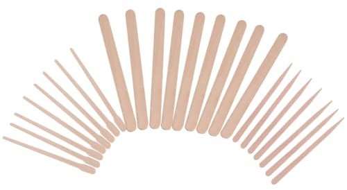TOPBATHY Multifunktionale Wachsstäbchen Holz Wachsapplikator Haarentfernung für Körper Gesicht Salon Zubehör