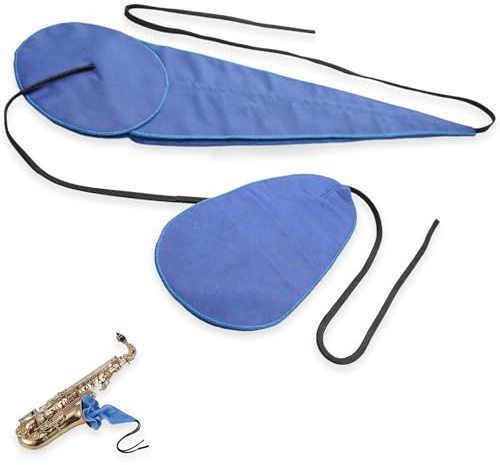 Saxophon Reinigung, Reinigungsset – 2 Reinigungstücher – Entfernt effektiv Wasser und Schmutz, Geeignet für Alt-Saxophon, Tenorsaxophon, Klarinetten, Flöte & Sopran