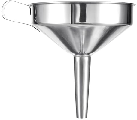 Imbuto a bocca piccola - Imbuto in acciaio inossidabile con filtro a cestello - Imbuti domestici per trasferimento liquidi da cucina, per gadget da cucina