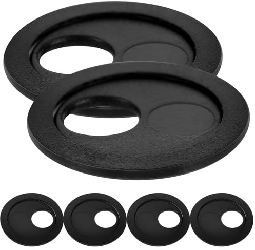 WOFASHPURET Cover per Fotocamera Cellulare Privacy 6 Pezzi Rotonda Nera Protezione Webcam Telefono Scorrevole ABS per Sicurezza Dati Smartphone