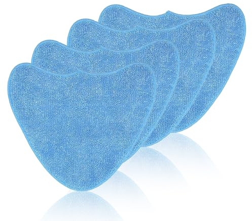 HAFRILY 4Pack Microfiber Steam Mop Pads Replacement for VAX S85-CM | Compatible with S86-SF-P, S86-SF-T, S86-SF-C, Steam Cleaner Pads, Blue 30.5x25cm for Efficient Floor Cleaning
