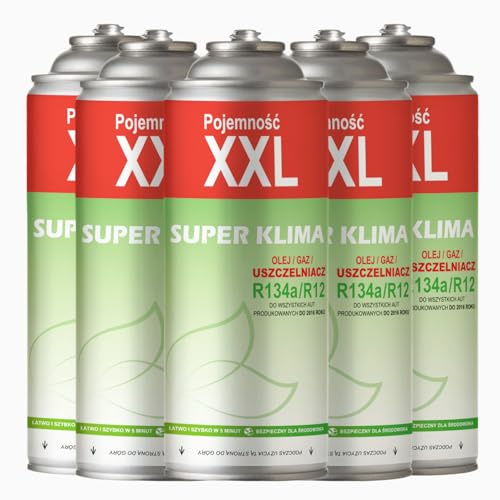 5 Canettes R134a Recharge Clim Voiture, Anti Fuite Climatisation, Gaz R134, Climatisation Automobile