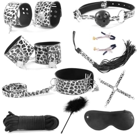 Kit Sexuel Adulte Couple Kit De Bondage Corde Bdsms Set Femme Accessoires Menottes Hard Homme Sets Extreme Professionnel Gay Coffret Débutant Sex Kits Retenue Et Ensemble Fouet Fessées,Silver