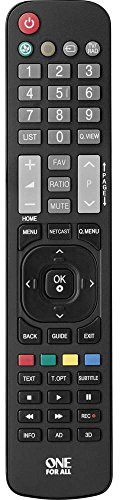 Telecomando sostitutivo per TV LG di One For All – Funziona con TUTTI i televisori LG – Il telecomando sostitutivo ideale - nero -URC1911