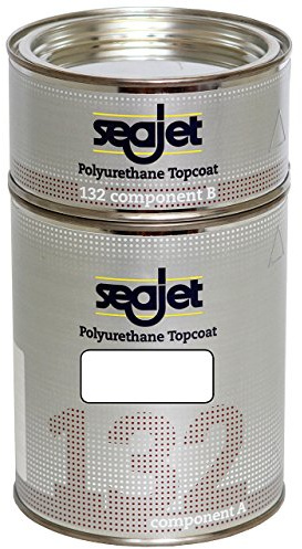Seajet 132 2-Komponenten Polyurethan Topcoat Lackfarbe 1 Liter, Farbe:weiß