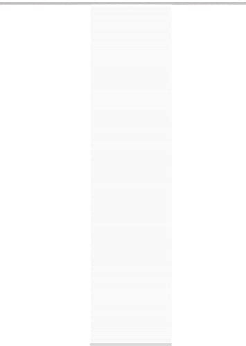 VISION S 84401 Schiebegardine ROM halbtransparent, Bambus-Optik 260x60 cm, weiß