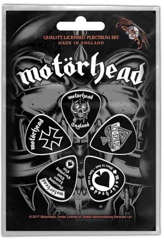 Motorhead Gitarrenplektrum Plektrum Pack X 5 England Band Logo Official Black One Size