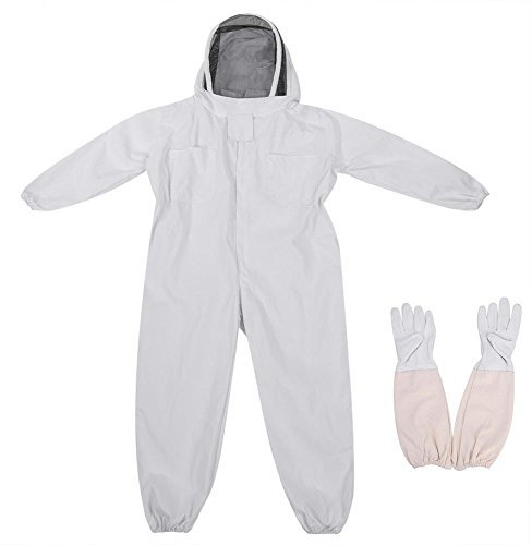 Haofy Imker Anzug Imkeranzug Imkerjacke Baumwolle mit und Hut, Belüftet Imker Anzug Set (Imkerjacke + Imkeranzug Hose + + Hut) für Herren und Damen (L)