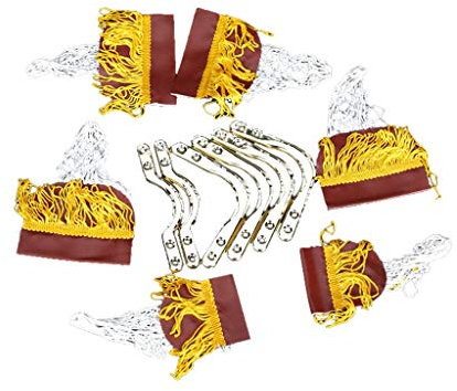 Billardtisch / Snookertisch, Baumwolle, Netztaschen mit Fransen, Messing-Finish, Eisen für Kinder