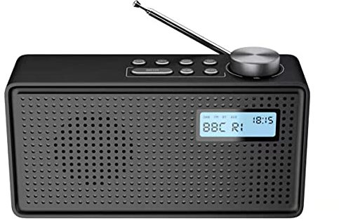 jiande Dab + Numérique & FM Station de Semi-conducteurs Radio, Batterie Rechargeable et réveil Bluetooth alimenté Touche Radio radios Portable avec USB Mise en Charge