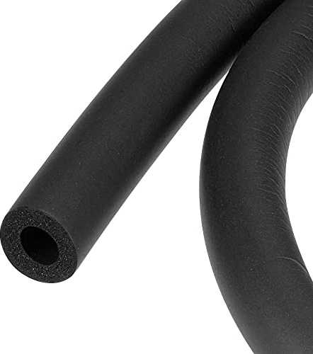 sourcing map Rohrisolierung Schaumstoff Durchmesser 10mm Schwarz | 1.5m, Isolierstärke 5mm, Heizungsrohr Verkleidung, Für Fitnessgeräte Rohre Handhaben