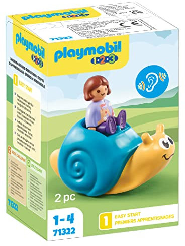 Playmobil 1.2.3 71322 Enfant avec escargot à bascule 1.2.3