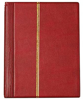 HUFFA Plastik-Briefmarkenalbum 10 Blatt (20 Seiten) Briefmarkenbuch Briefmarken-Sammelblätter Ordner Bücher Briefmarkenalbum Binder Sammlerfamilie (Color : Rot)