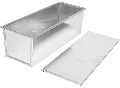 PRETYZOOM Creative Toast Box with Lid Non-Stick Toast Baking Mould Aluminum Alloy High Temperature Resistance for Home Restaurant Baking by Friends