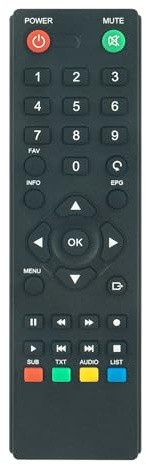 Telecomando Compatibile con Strong Digital Terrestrial HD Receiver SRT | 3030, SRT 8215, SRT 8213, SRT 8216, SRT3030, SRT8215, SRT8213, SRT8216