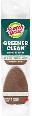 Scotch-Brite Greener Clean Non-Scratch Dishwand Refill, 14 Pack